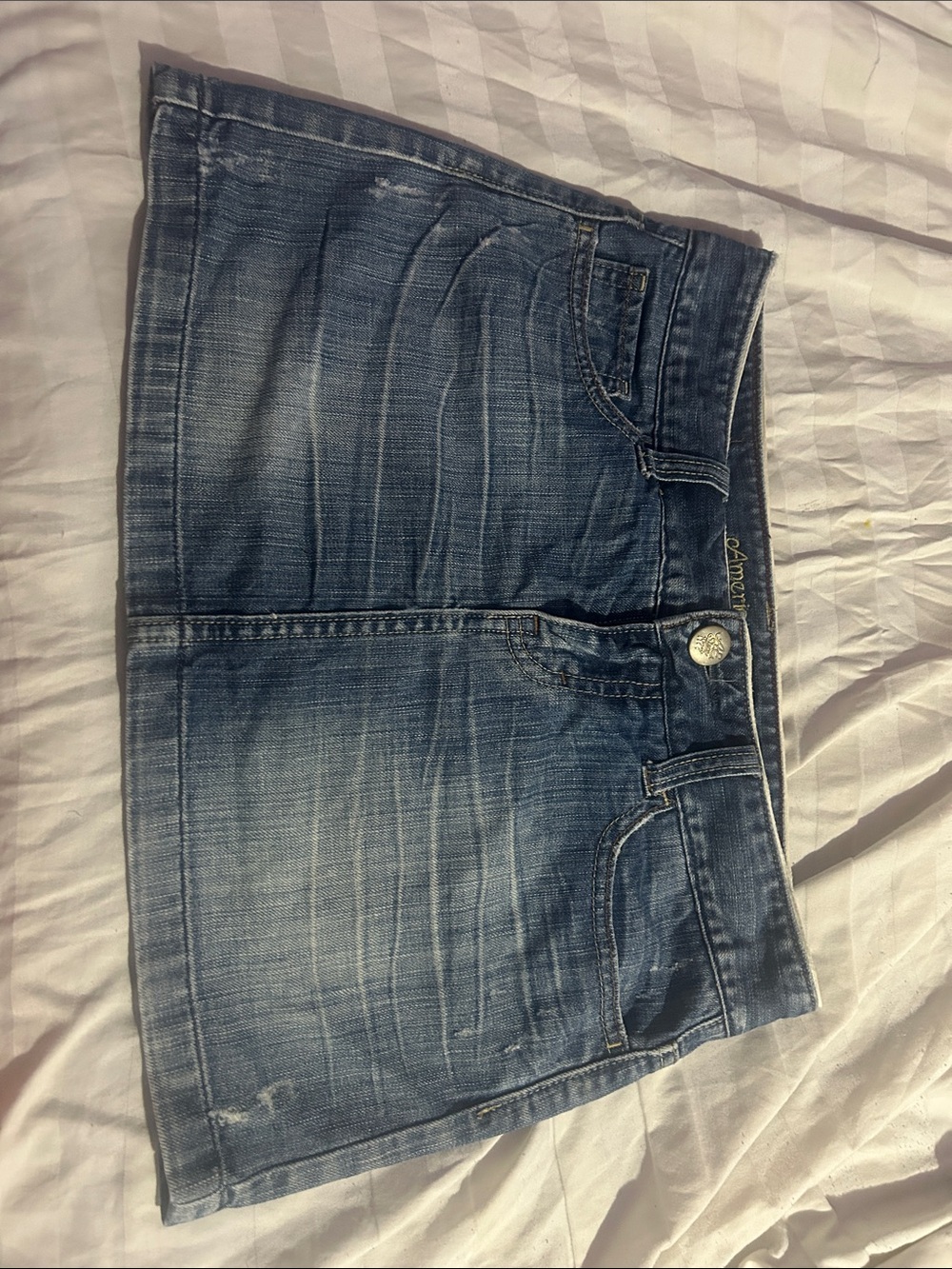 American Eagle Outfitters Blue Denim Mini Skirt
